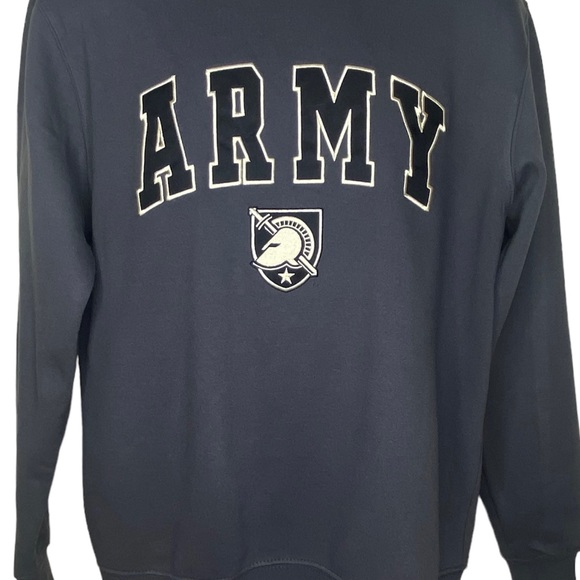 Stadium Athletics Men's Graphic "ARMY" Hoodie M Gray Black Long Sleeves Casual - Picture 2 of 9